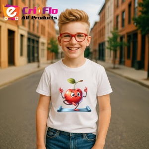 Tricou Cireasa de vara amuzanta yoga, Fructe, Copii | Dama - Img 5