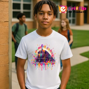 Tricou Cladire futurista in stil graffiti urban Copii | Dama | Barbat - Img 5