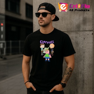 Tricou Clarence copilul curios si prietenii sai excentrici, Copii | Dama | Barbat , tricou negru - Img 11