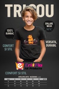 Tricou copii Capybara - Deadlift - Img 6