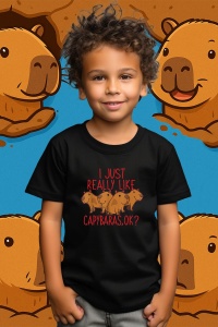Tricou copii Capybara - Doar imi place capybara, ok?