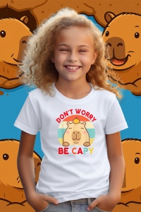 Tricou copii Capybara - Nu iti face griji, fii capy - Img 2