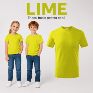 Tricou Copii Clasic Basic Free – Băiat și Fată, 100% Bumbac, Confortabil - Img 16