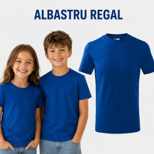 Tricou Copii Clasic Basic Kids, Băiat/Fată, Bumbac 100% Confortabil, 160 g/m², Mărimi 4–12 ani - Img 15