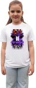 Tricou copii cu formatia BTS 5 , din bumbac 100% - Img 3