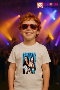 Tricou copii cu formatia CHAEYOUNG 3 , din bumbac 100% - Img 9