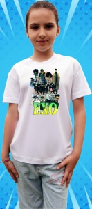 Tricou copii cu formatia EXO 2 , din bumbac 100%