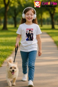 Tricou copii cu formatia JUNGKOOK 4 , din bumbac 100% - Img 9