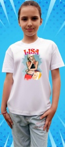 Tricou copii cu formatia LISA 3 , din bumbac 100% - Img 7