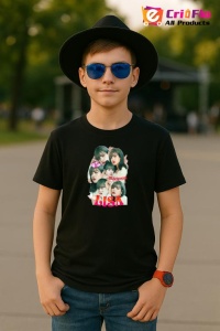 Tricou copii cu formatia LISA 4 , din bumbac 100% - Img 5