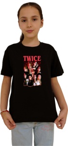 Tricou copii cu formatia TWICE 15 , din bumbac 100% - Img 2
