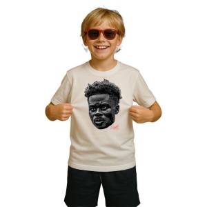 Tricou Copii cu Fotbalistul Bukayo Saka - Arsenal FC - Img 3