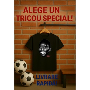 Tricou Copii cu Fotbalistul Edson Arantes do Nascimento - Brazil - Img 5