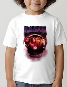 Tricou copii - Dark BlackPink - KPOP, stil, muzică, idol, cultură, pop, trendy, grup, fanbase, Korea - Img 2