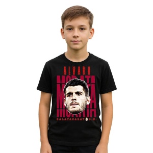 Tricou Copii din bumbac cu fotbalistul Alvaro Borja Morata Martin-Atletico Madrid - Img 2