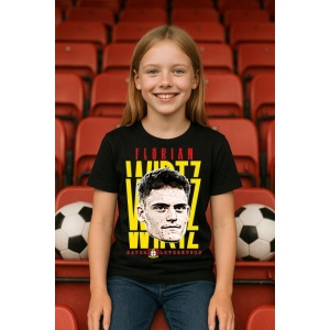 Tricou Copii din bumbac cu fotbalistul Florian Richard Wirtz-Bayer Leverkusen - Img 4