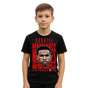 Tricou Copii din bumbac cu fotbalistul Gabriel dos Santos Magalhaes-Arsenal FC - Img 2
