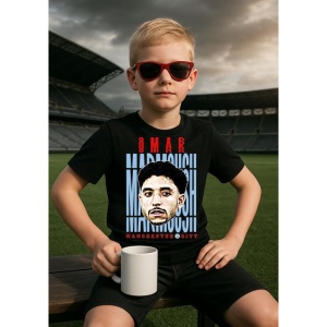 Tricou Copii din bumbac cu fotbalistul Omar Khaled Mohamed Marmoush-Eintracht Frankfurt - Img 3