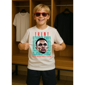 Tricou Copii din bumbac cu fotbalistul Trent Alexander-Arnold-Liverpool FC - Img 7