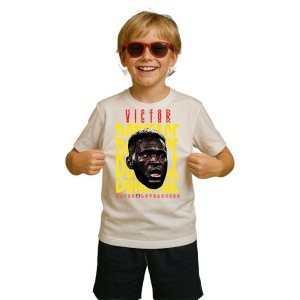 Tricou Copii din bumbac cu fotbalistul Victor Okoh Boniface-Bayer Leverkusen - Img 3
