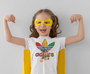 Tricou copii din bumbac personalizat haios cu Chase Paw Patrol - Patrula catelusilor - Img 3