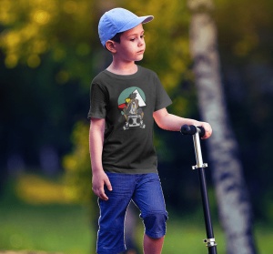 Tricou copii din bumbac personalizat haios Grafitti & Music Lover - Cadou