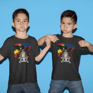 Tricou copii din bumbac personalizat haios Grafitti Street Music - Cadou - Img 3