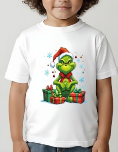 Tricou copii - GRINCH STANDING ON GIFTS