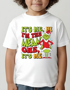 Tricou copii - It's me, Grinch - Crăciun, modă, stil, cadouri, sărbători, festiv - Img 2