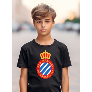 Tricou copii RCD Espanyol din bumbac 100% - Img 7
