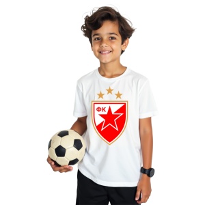 Tricou copii Red Star Belgrade din bumbac 100% - Img 2