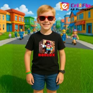 Tricou Copii Roblox Aruncatorul De Lava din bumbac 100% - Img 4