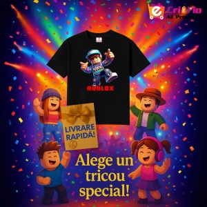 Tricou Copii Roblox Batman Power din bumbac 100% - Img 7
