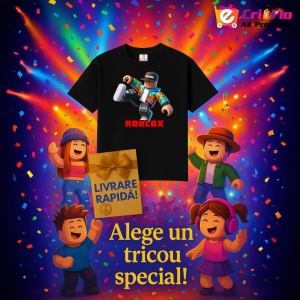 Tricou Copii Roblox Calaretul Junglei din bumbac 100% - Img 7