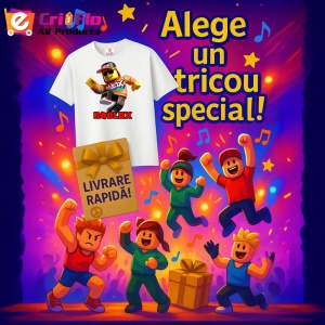 Tricou Copii Roblox Cowboyul Saltaret din bumbac 100% - Img 10