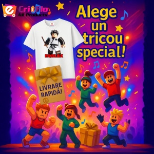 Tricou Copii Roblox Fugarul Katana din bumbac 100% - Img 10