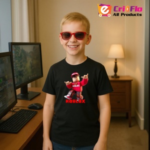 Tricou Copii Roblox Ninja Cristal din bumbac 100% - Img 5