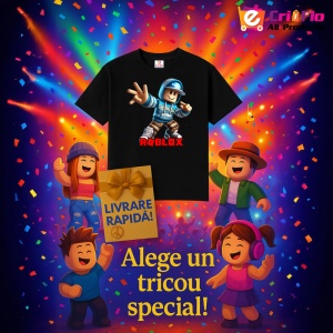 Tricou Copii Roblox Robotul Spartan din bumbac 100% - Img 6