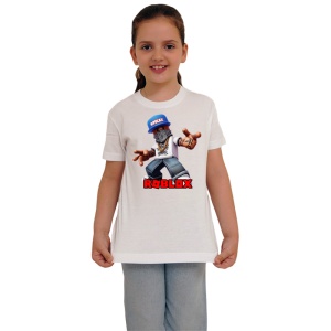 Tricou Copii Roblox Stil Fermier din bumbac 100% - Img 3