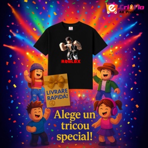 Tricou Copii Roblox Super Boxer din bumbac 100% - Img 6