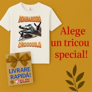 Tricou Copii Tralalelo Tra la la Bombardino Crocodilo - Italian Brainrot Meme T-Shirt - Img 7