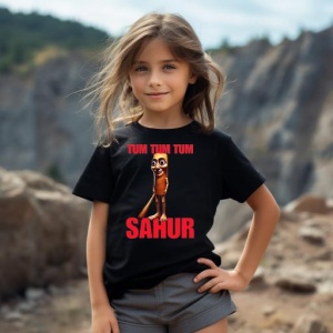 Tricou Copii Tralalelo Tra la la Funny tum tum tum sahur italian brainrot gen z T-Shirt - Img 3