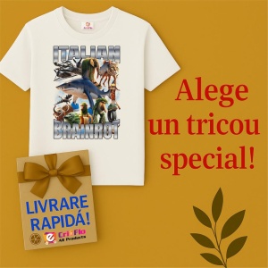 Tricou Copii Tralalelo Tra la la Italian Brainrot T-Shirt - Img 7