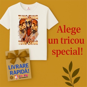 Tricou Copii Tralalelo Tra la la Tung Tung Tung Sahur Funny Meme Brainrot Humor Gen Z T-Shirt - Img 7