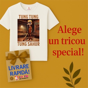 Tricou Copii Tralalelo Tra la la Tung Tung Tung Sahur Italian Brainrot Meme T-Shirt - Img 6