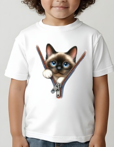 Tricou copii - Zipping Cat v1