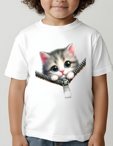 Tricou copii - Zipping Cat v6