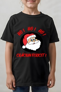 Tricou Craciun copii - Ho! Ho! Ho! - Img 2