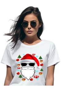 Tricou Craciun dama - Santa's Beard Christmas