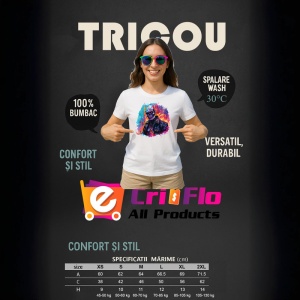 Tricou Craniu biker in flacari fundal alb Copii | Dama | Barbat - Img 9